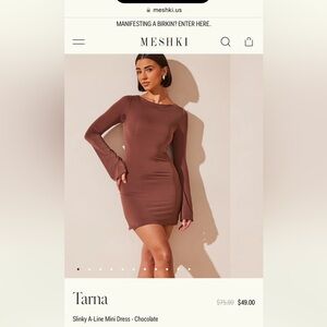 Meshki Tarna Slinky Dress